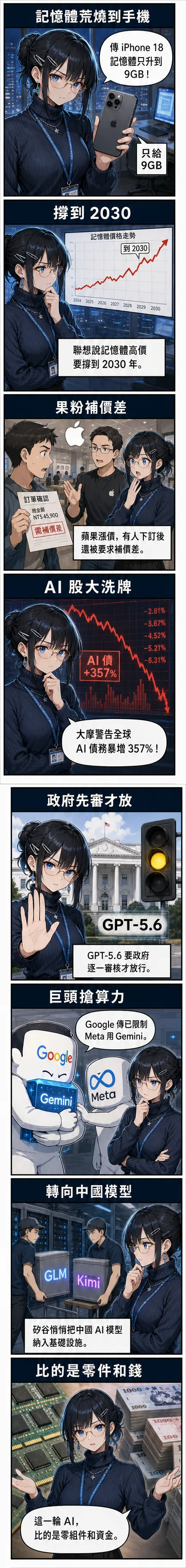 水無瀨澪解析記憶體荒如何燒到 iPhone 規格表、以及 AI 股大洗牌